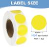 1000Pcs Colored Dot Stickers Color Coding Labels Blank Circle Stickers Adhesive Round Price Stickers for Office 12.7mm 19mm 25mm