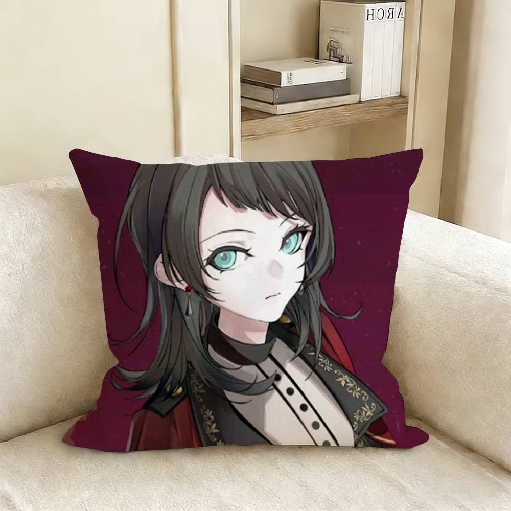 BanG Dream Anime AAve Mujica Pillow Case Living Room Sofa Cushion Cover Suitable For Home Bedroom Room Decoration