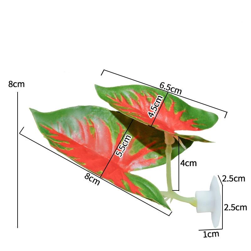 Simulated Leaves Artificial Fish Resting Leaf Fake Aquarium Plant Fish Tank Landscaping Leaf Betta Fish Spawning Leaves Hammock
