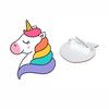 Custom Acrylic Anime Brooch: Cute Unicorn & Rainbow Pendant for Girls' Bags