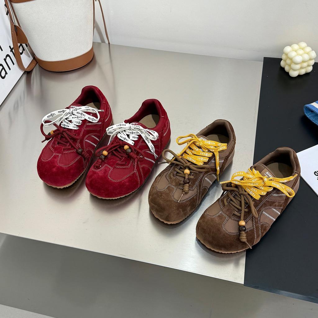 Yueyu's new versatile inner height-increasing ugly cute German training shoes for women's 2025 autumn new two-color shoelaces casual Forrest Gump shoe