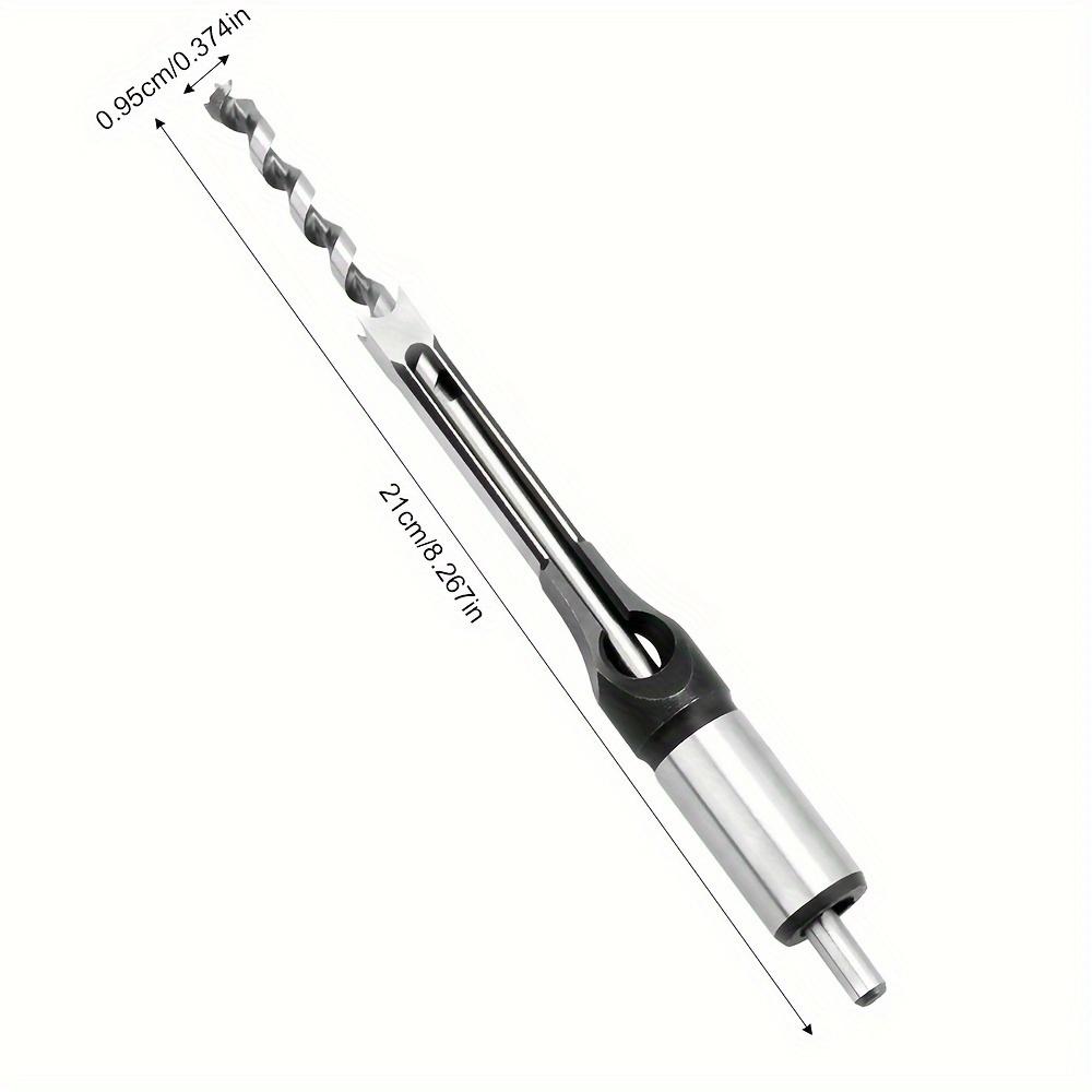 Woodworking Square Hole Drill Bits 6-30mm Manual DIY Wood Square Hole Opener Bearing Steel Wood Tenon Chiseling Square Hole Drill