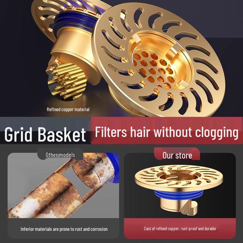 Universal Anti-Odor & Insect-Proof Bathroom Drain Core