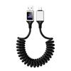 CarPlay Screen Mirroring LED Retractable USB Charging Cable with Custom Logo - Type-C Mobile Data Cable
