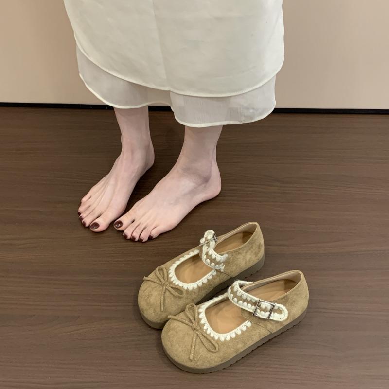 

Autumn flat-soled single shoes women s new one-word buckle with Mary Jane shoes with skirt soft soles 35 хаки