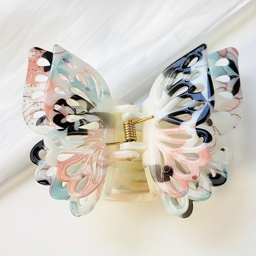 

New 3-layer butterfly wing hair clips, medium-sized and colorful. Firm grip, ideal for weddings, parties and travel.