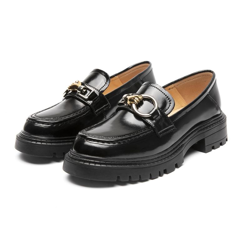 Fashion AIYUQI Female Penny Shoes Spring 2024 New Genuine Leather Ladies Lazy Shoes Student Platform Slip-On Loafers For Women