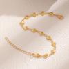 Vintage Fashion Metal Shell Beaded Bracelet for Women Minimalism Metal Geometric Temperament Hand Chain Marine Life Jewelry Gift
