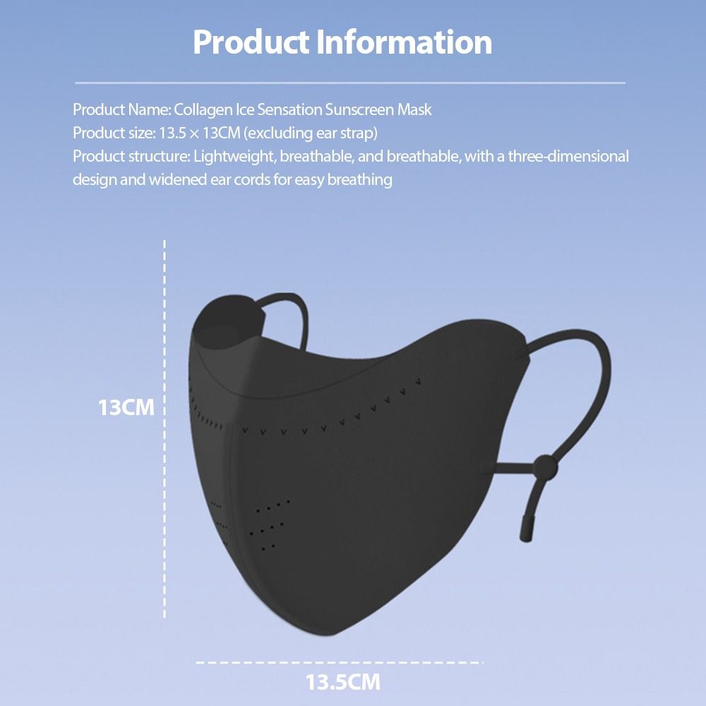 Trendy UV Blocking Face Mask for Women UPF 50+ Cooling Effect Sun Protection Mask Breathable Lightweight Face Cover Summer