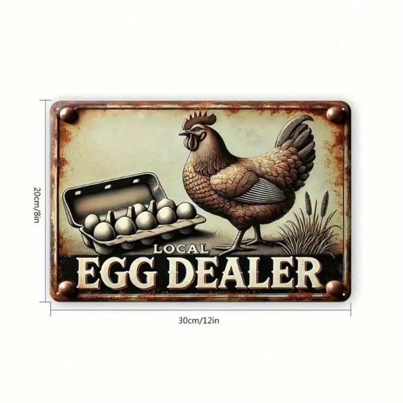 Metal Wall Art Sign Hanging Decor 20x30cm