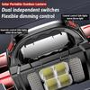 Portable Powerful USB Rechargeable Flashlights Solar LED Light With COB Work Light Charge Mobile Phone Camping Lamps