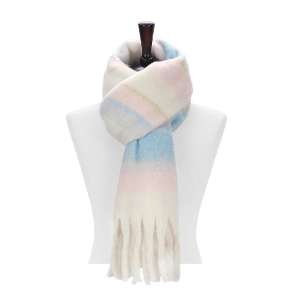 Elkate Women's Muffler Neck Warmer Boucle Soft Winter Pastel Scarf LNM253