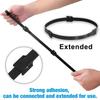 Releasable Cable Ties Black Nylon Loop and Hoop Fastener Tape Cord Straps Wire Organizer Multi-Purpose Bundling Wrap Tie