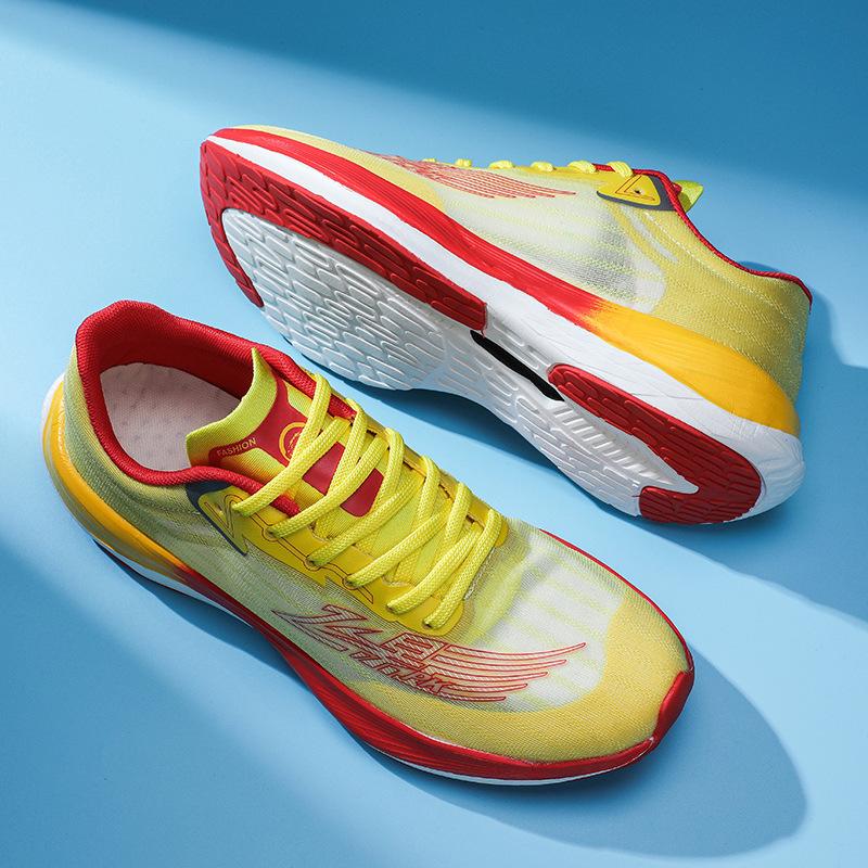 

Мужская обувь высокого качества, новые повседневные модные легкие удобные кроссовки с мягкой подошвой, дышащие кроссовки с сеткой 45 жёлтый