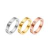 18K Heart-Shaped Couple Rings with Diamonds - 520 Peach Heart Titanium Steel Ring