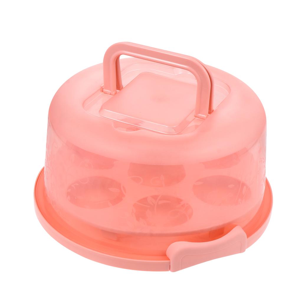 1 Set Handheld Plastic Cake Box Transparent Reusable Baking Storage Case Portable For Birthday Dessert Wrapping Packaging Home