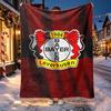 Bayer 04 Leverkusen Pattern Blanket for Home Decoration, Bed, Sofa, Car Travel, Camping, Suitable for All Seasons, Birthday Christmas Gift