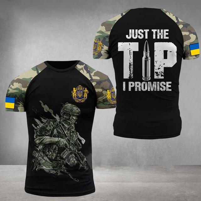 ARMY-VETERAN 3D Print Men's T-shirts Soldier Casual Round Neck Loose Short Sleeve Camouflage Commando Men Clothing