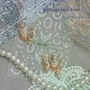 Lace Flower Bow Hollow Out Nail Stickers Relief Nail Appliques Nail Charms DIY For Manicure Decoration