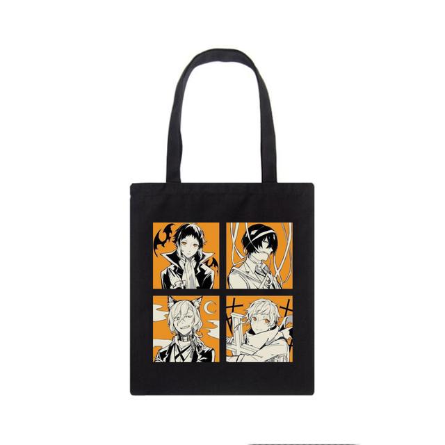 Bungo Stray Dogs taška přes rameno Nakajima Atsushi dámská ležérní Tote hip-hop y2k nákupní tašky Japonská anime plátěná taška dazai osamu