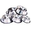 Stainless Steel Metal Feeder Bowl Anti Tip Drinking Water Bowl Pet Cat Dog Bowl  Pet Accessories