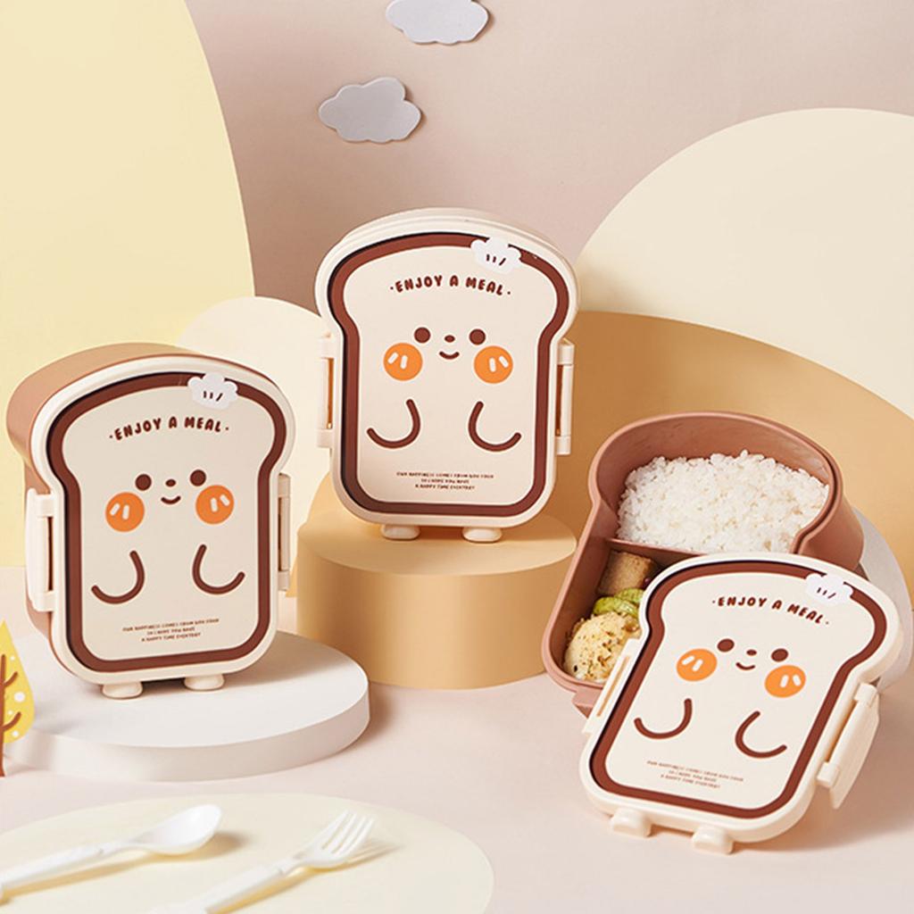 Unikátní tvar chleba Úložný box na potraviny Potravinářská plastová textura Obědový box Vhodný pro studenty a profesionály