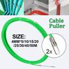 4mm 5M-50M Fiberglass Cable Push Pullers Guide Device Threader Duct Snake Rodder Fish Tape Wire Wiring Installation Aid Tool