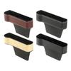 Leather Car Seat Gap Organizer Multifunction Console Crevice Filler Side Storage Box with Cup Holder Car Interior Storage Pocket
