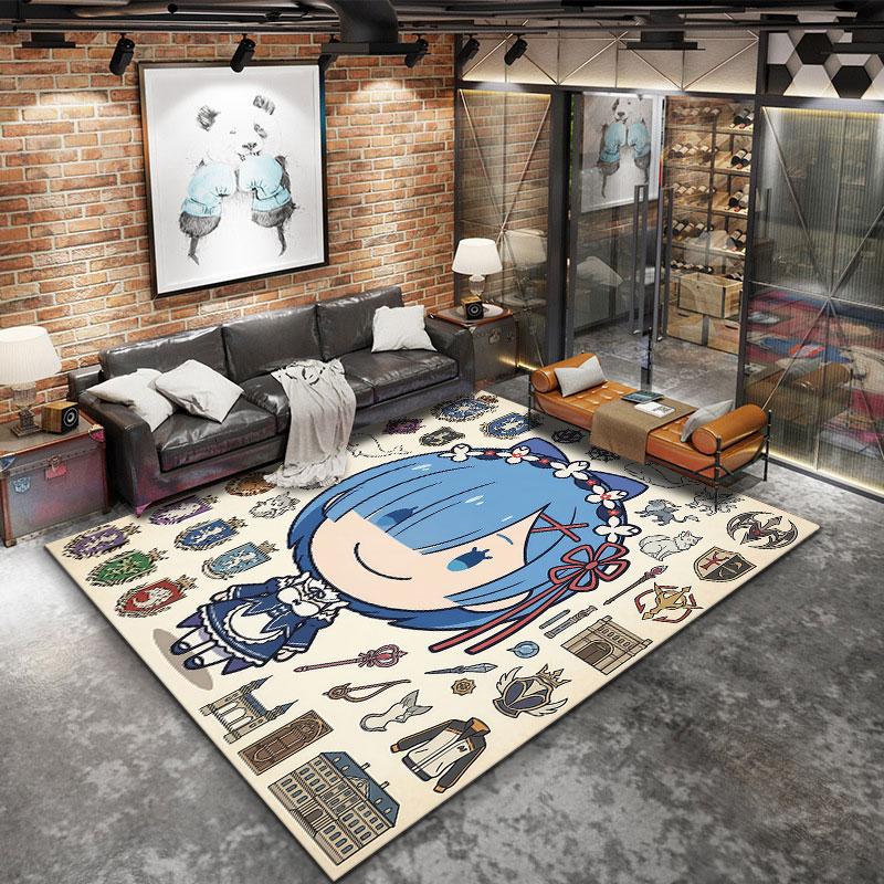 Re Zero Carpet Rug For Living Room Bedroom Home Sofa Decoration Kids Play Nonslip Floor Mat