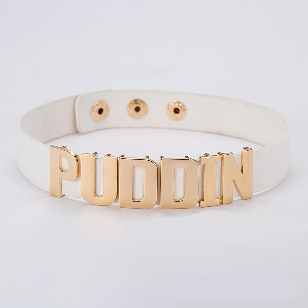 P-Jsmen Halloween Cosplay Costumes Harleen Quinzel Puddin Choker Necklace Props Quinn Necklace