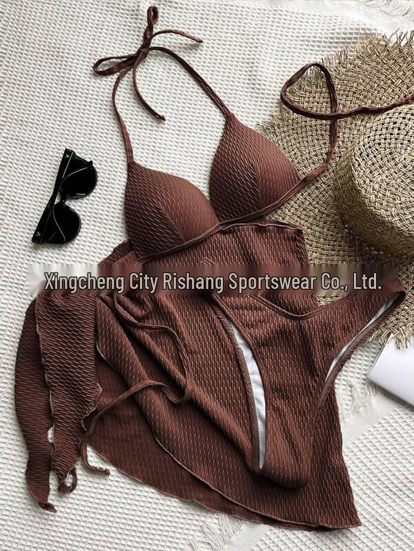 

Европейский и американский женский сексуальный купальник-бикини из трех частей Medium