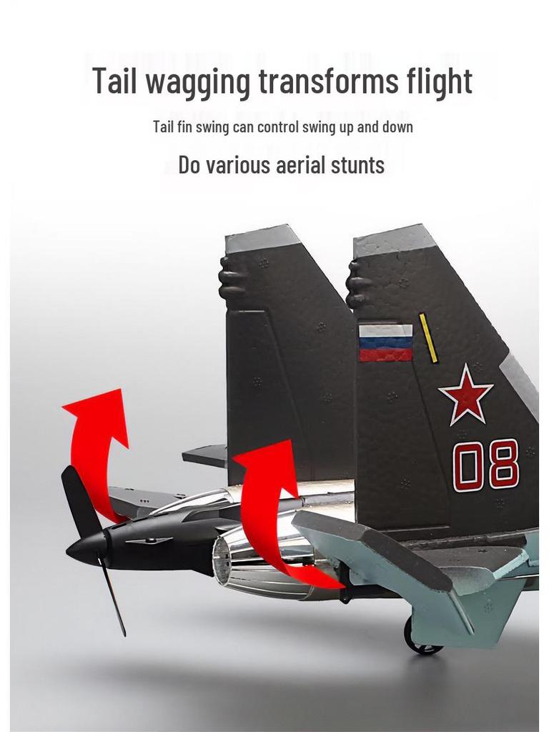 Kubi Bingke J-16 Hand-Launched RC Foam Military Glider Model Toy