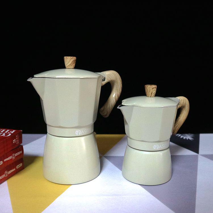 Seiko Octagonal Aluminum Moka Pot - Classic Italian Espresso Maker