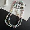 Colorful Irregular Beaded Phone Lanyard With Pvc Chain For Casual Use