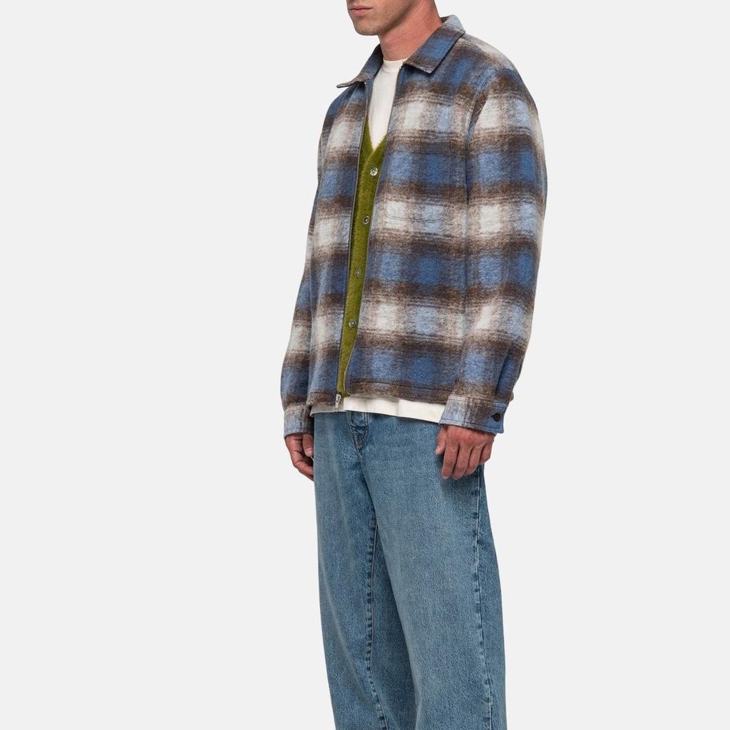 Stussy Brushed Wool Plaid Zip Shirt 1110307