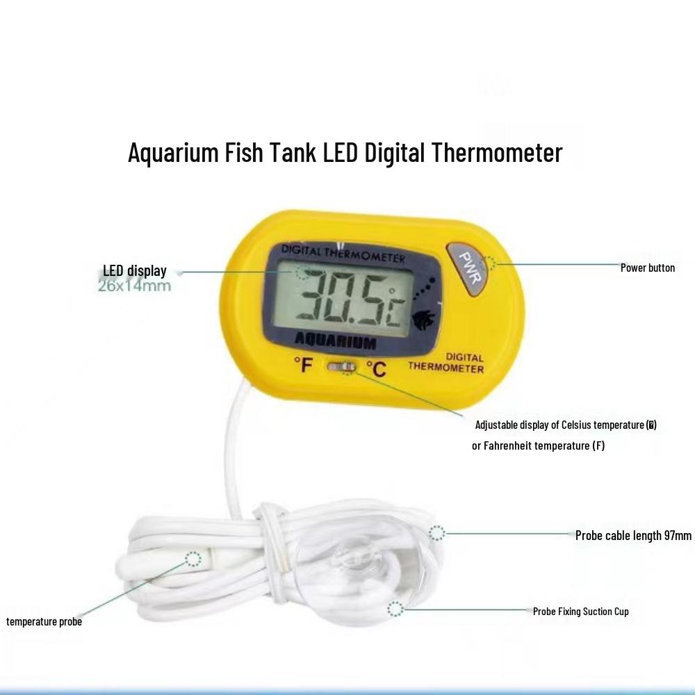 ST-3 Aquarium Digital Water Thermometer for Fish Tanks