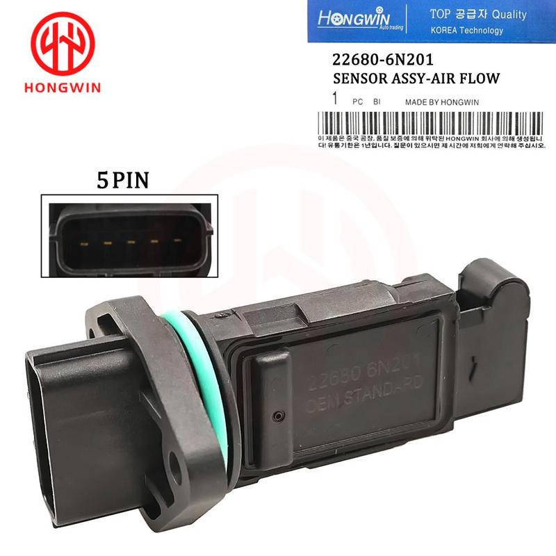 MAF Mass Air Flow Meter Sensor 22680-6N201 For Nissan Maxima Pathfinder Sentra Infiniti G20 I35 QX4 2000 2001 2002 2003 3.0 3.5L