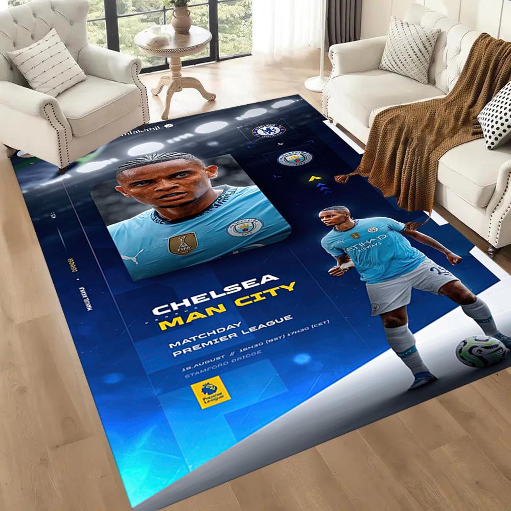 Manchester City Floor Rug Office Rug Perfect For Hallway Foyer Kitchen Game Room Antislip Rug Decorate Offices Birthdaychristmas Gift