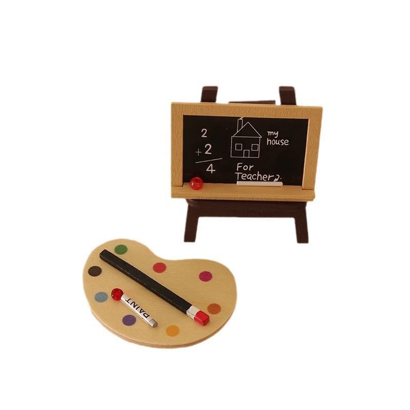 Dollhouse 1:12 Miniature Palette and Easel Set for BJD Dolls
