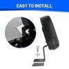 Motorcycle Front Rider Driver Backrest Black Sissy Bar PU Leather Cushion Seat Pad For Honda Rebel CMX300 CMX500 2017 2018-2026