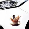 Autocolant Cana de Cafea cuplu Ziua Îndrăgostiților PVC Impermeabil Autoadeziv Decal cuplu îmbrățișat Decorare perete mașină laptop