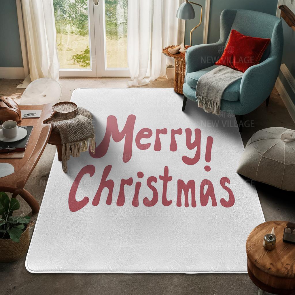Tapete de entrada da casa Tapete de porta de casa Sala de estar Banho Pé banheiro antiderrapante tapetes de absorção de água banho Feliz Natal inverno