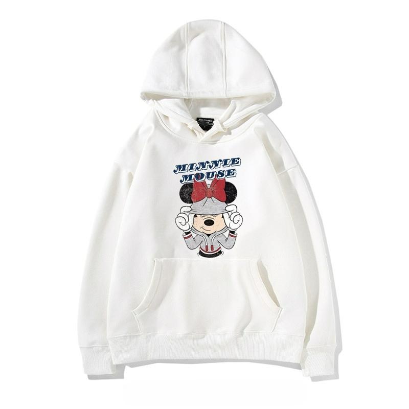 New Listing Male and Female Couples Mickey Minnie Disney Printed Hoodie Parent-child Cartoon Printed Loose Hoodie Top