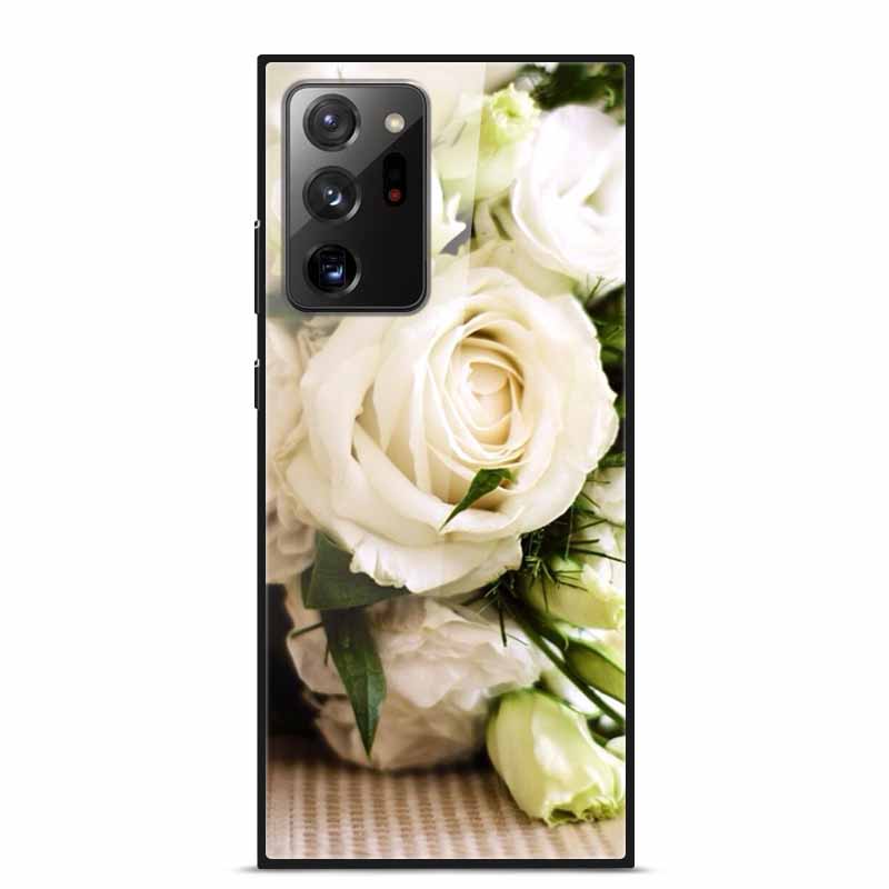 Glass Back Cover For Samsung Note 20 Ultra Case Tempered Glass Case For Samsung Galaxy S21 Ultra Case S 21 Note20 Ultra Funda