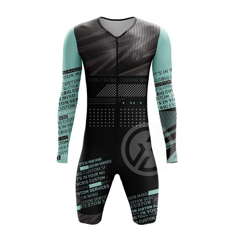 Tuta da Triathlon Uomo Pezzo Unico Abbigliamento Ciclismo Corsa Bici da Strada Transizione Nuoto