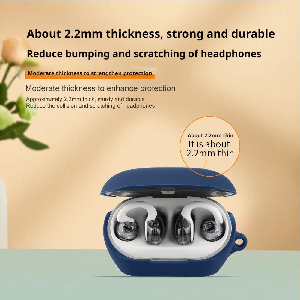 Soft Silicone Case for JBL SOUNDGEAR CLIPS Glass Buckle Wireless Earphone Headphone Cover for JBL SOUNDGEAR CLIPS Glass Buckle