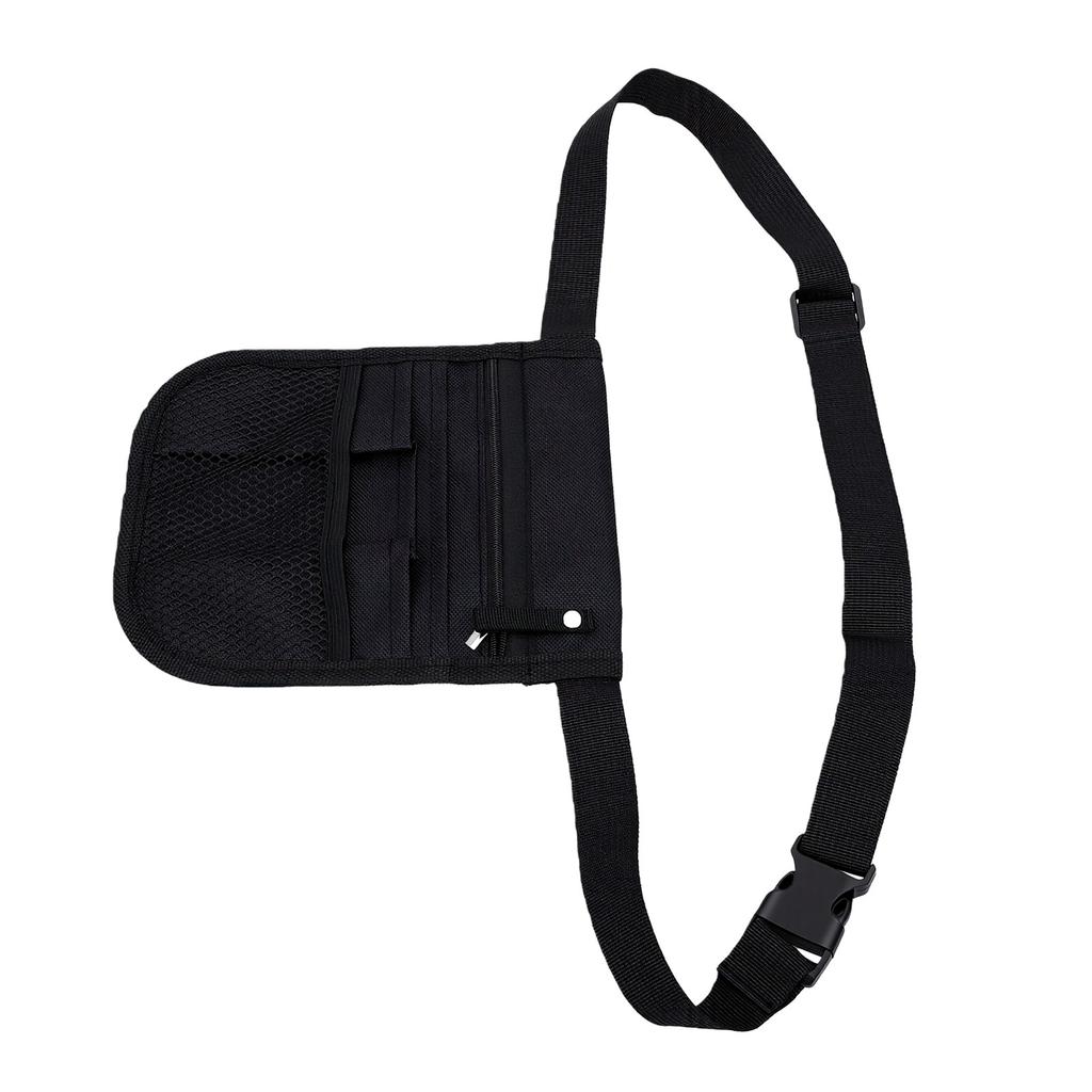 Hairdresser Scissor Bag 600D Oxford Fabric Water Proof Barber Waist Pouch for Hairdressing Black