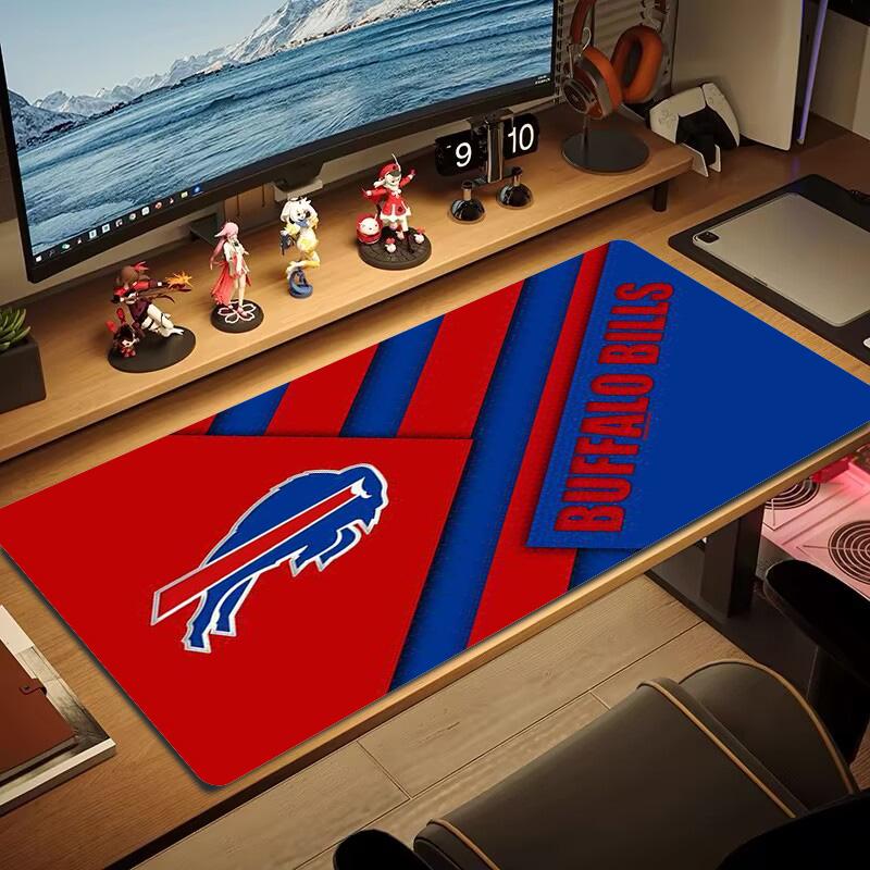 Buffalo Bills Color Mouse Pad Large Gaming Table Cushion Non-slip Laptop Tablet Big Mousepad XXL Mat Mini PC Playmat With Lock Edge