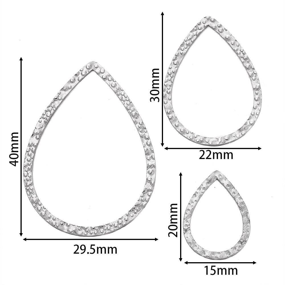 6pcs Gold Color Stainless Steel Geometric Bezel Frame Charms Pendants for DIY Earring Necklace Jewelry Making Findings Supplies
