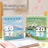 2027 Floral Desk Calendar Small Portable Design Daily Weekly Monthly Pages Home Office School Use Schedule Organizer